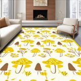 Ultra Soft Area Rug, Non Slip, Stain Resistant, Washable Area Rugs for Living Room, Bedroom, Lively Abstract Nature Embrace(Yellow)