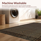 Ultra Soft Area Rug, Non Slip, Stain Resistant, Washable Area Rugs for Living Room, Bedroom, Vibrant Bold Leopard Pattern Fusion(Gold)