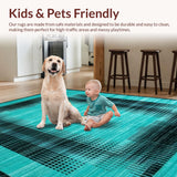 Dynamic Color Blocked Design Elements(Blue)