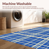 Fresh Playful Light Blue Grid Style(Blue)