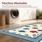 Contemporary Fish Patterned Statement(Ivory)