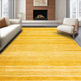 Ultra Soft Area Rug, Non Slip, Stain Resistant, Washable Area Rugs for Living Room, Bedroom, Modern Minimalist Solid Hue(Gold)