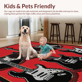 Bold Black and Red Contrast(Red)