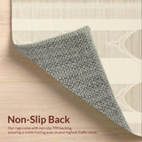Elegant Non Slip Geometric Touch(Beige)