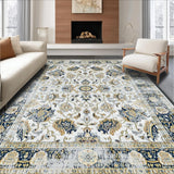 Sophisticated Worn Floral Texture(White)