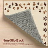 Ultra Soft Area Rug, Non Slip, Stain Resistant, Washable Area Rugs for Living Room, Bedroom, Stylish Rustic Inspired Pet Decor(Beige)