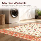 Floral Circle Area Rug(Ivory)