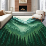 Elegant Forest Green Aesthetic Mat(Green)