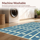 Mid Century Geometric Elegance(Blue)