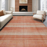 Ultra Soft Area Rug, Non Slip, Stain Resistant, Washable Area Rugs for Living Room, Bedroom, Vibrant Cozy Twisted Accent(Orange)