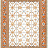 Ultra Soft Area Rug, Non Slip, Stain Resistant, Washable Area Rugs for Living Room, Bedroom, Oval Fluffy Area(Orange)