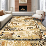 Vibrant Safari Scene for Playtime(Beige)