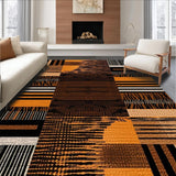 Ultra Soft Area Rug, Non Slip, Stain Resistant, Washable Area Rugs for Living Room, Bedroom, Eclectic Tiger Skin Aesthetic(Orange)