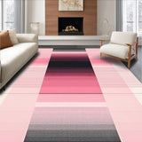Ultra Soft Area Rug, Non Slip, Stain Resistant, Washable Area Rugs for Living Room, Bedroom, Dynamic Modern Artful Color Fusion(Pink)