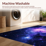 Ultra Soft Area Rug, Non Slip, Stain Resistant, Washable Area Rugs for Living Room, Bedroom, Magical Galaxy Spectrum Display(Purple)