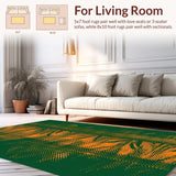 Ultra Soft Area Rug, Non Slip, Stain Resistant, Washable Area Rugs for Living Room, Bedroom, Exotic Wild Animal Aesthetic(Green)
