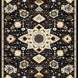 Eclectic Medallion Patterned Aesthetic(Black)