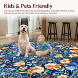 Trendy Distressed Floral Aesthetic(Blue)