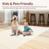 Ultra Soft Area Rug, Non Slip, Stain Resistant, Washable Area Rugs for Living Room, Bedroom, Serene Beige Harmony Area Muted Hues for Calm Interior Styling(Beige)