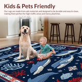 Charming Seaside Creature Print(Blue)