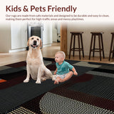 Ultra Soft Area Rug, Non Slip, Stain Resistant, Washable Area Rugs for Living Room, Bedroom, Luxurious Cheetah Patterned Decor(Brown)