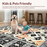 Rustic Earthy Toned Linear Design(Black)