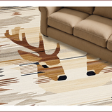 Ultra Soft Area Rug, Non Slip, Stain Resistant, Washable Area Rugs for Living Room, Bedroom, Luxurious Neutral Toned Aesthetic(Beige)