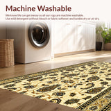 Traditional Paisley Golden Beige Prayer for Meditation(Beige)