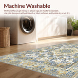 Ultra Soft Area Rug, Non Slip, Stain Resistant, Washable Area Rugs for Living Room, Bedroom, Vibrant Abstract Diamond Arrangement(Gold)