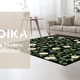 Ultra Soft Area Rug, Non Slip, Stain Resistant, Washable Area Rugs for Living Room, Bedroom, Vivid Nature-Infused Artistry(White)