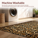 Ultra Soft Area Rug, Non Slip, Stain Resistant, Washable Area Rugs for Living Room, Bedroom, Luxurious Faux Fur Chic Design(Beige)