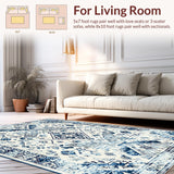 Modern Elegant Watercolor Swirl(Blue)