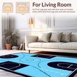 Playful Minimalist Sport Motif(Blue)