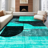 Contemporary Free form Abstract Aesthetic(Blue)