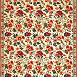 Ultra Soft Area Rug, Non Slip, Stain Resistant, Washable Area Rugs for Living Room, Bedroom, Boho Chic Area Floral Kitchen Mat(Beige)