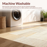 Ultra Soft Area Rug, Non Slip, Stain Resistant, Washable Area Rugs for Living Room, Bedroom, Neutral Area with Abstract Animal Inspired Design(Beige)