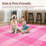 Charming Pastel Checkerboard Style(Pink)