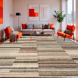 Ultra Soft Area Rug, Non Slip, Stain Resistant, Washable Area Rugs for Living Room, Bedroom, Surfboard Print Runner Modern Style(Beige)