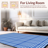 Charming Spring Checkered Aesthetic(Blue)