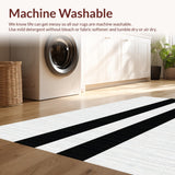 Chic Black and White Striped Elegance(Black)