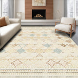 Marbella Collection Area Contemporary Woven Diamond(Beige)