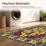 Ultra Soft Area Rug, Non Slip, Stain Resistant, Washable Area Rugs for Living Room, Bedroom, Sublime Cozy Cottage Aesthetic(Yellow)
