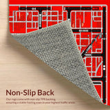 Colorful Urban Exploration Mat(Red)