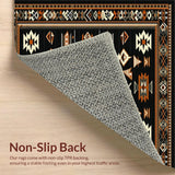 Dynamic Black and Brown Geometric Styles(Black)