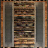 Ultra Soft Area Rug, Non Slip, Stain Resistant, Washable Area Rugs for Living Room, Bedroom, Contemporary Cozy Faux Texture(Black)