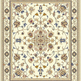 Ultra Soft Area Rug, Non Slip, Stain Resistant, Washable Area Rugs for Living Room, Bedroom, Elegant Medallion Design Area Non Slip Runner for Any Space(Beige)