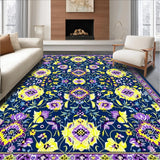 Dynamic Color Splash Floral Art(Blue)