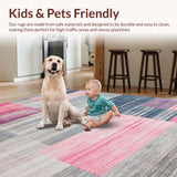 Contemporary Abstract Geometric Fusion(Pink)