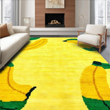 Ultra Soft Area Rug, Non Slip, Stain Resistant, Washable Area Rugs for Living Room, Bedroom, Vibrant Kid-Friendly Decorative Accent(Yellow)