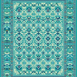 Modern Textured Ogee Print(Green)